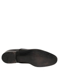 Chaussures Derby formelles en cuir noir Dolce & Gabbana pour homme, style élégant et sophistiqué.