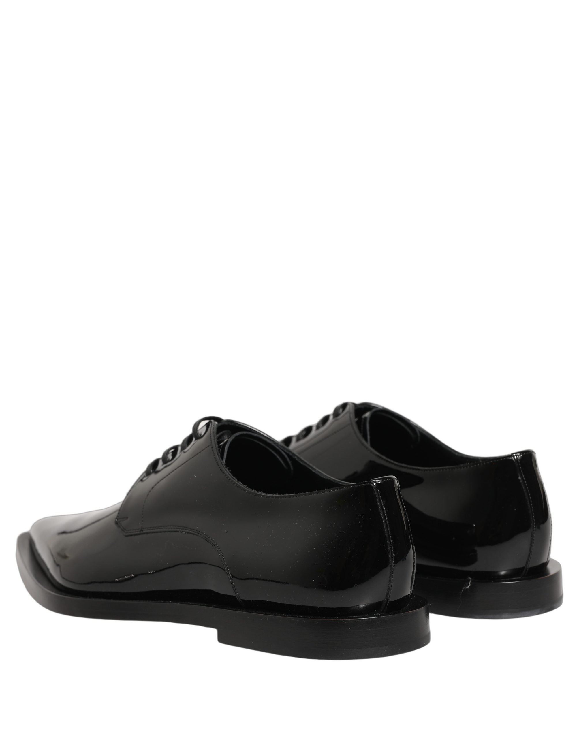 Chaussures Derby habillées en cuir noir pour homme de Dolce & Gabbana, élégantes et sophistiquées.