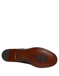 Dolce & Gabbana schwarze bestickte Derby-Anzugschuhe aus Leder