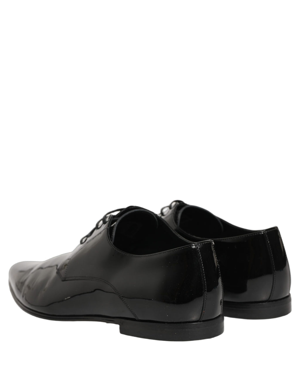 Chaussures derby en cuir noir Dolce & Gabbana pour homme, chaussures formelles élégantes et sophistiquées.