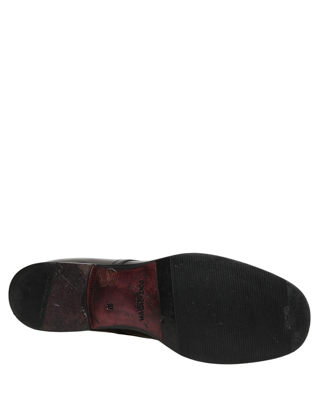 Chaussures Derby en cuir noir de Dolce & Gabbana pour homme, chaussures formelles élégantes et sophistiquées.