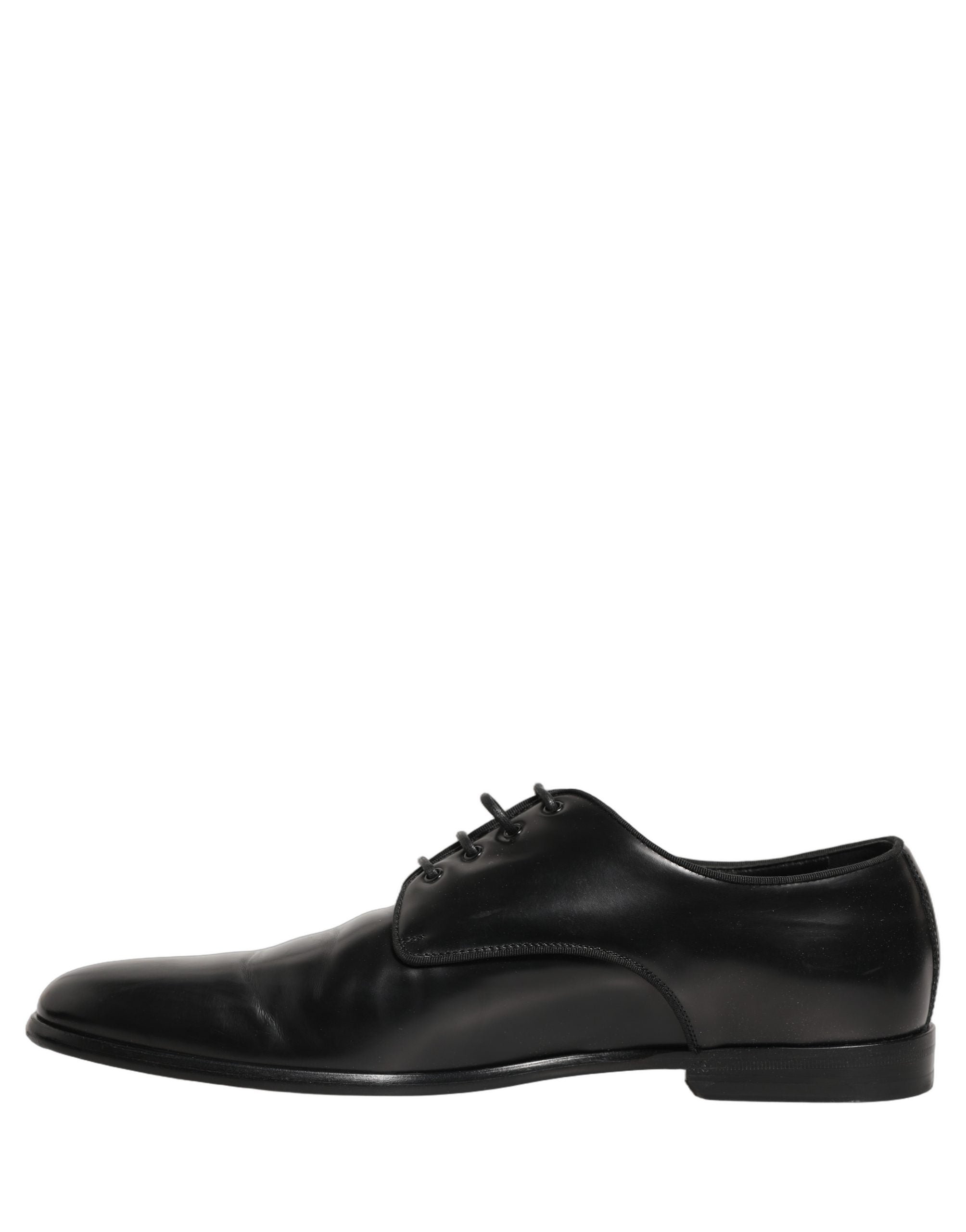 Chaussures derby habillées en cuir noir pour homme de Dolce & Gabbana, élégantes et sophistiquées.