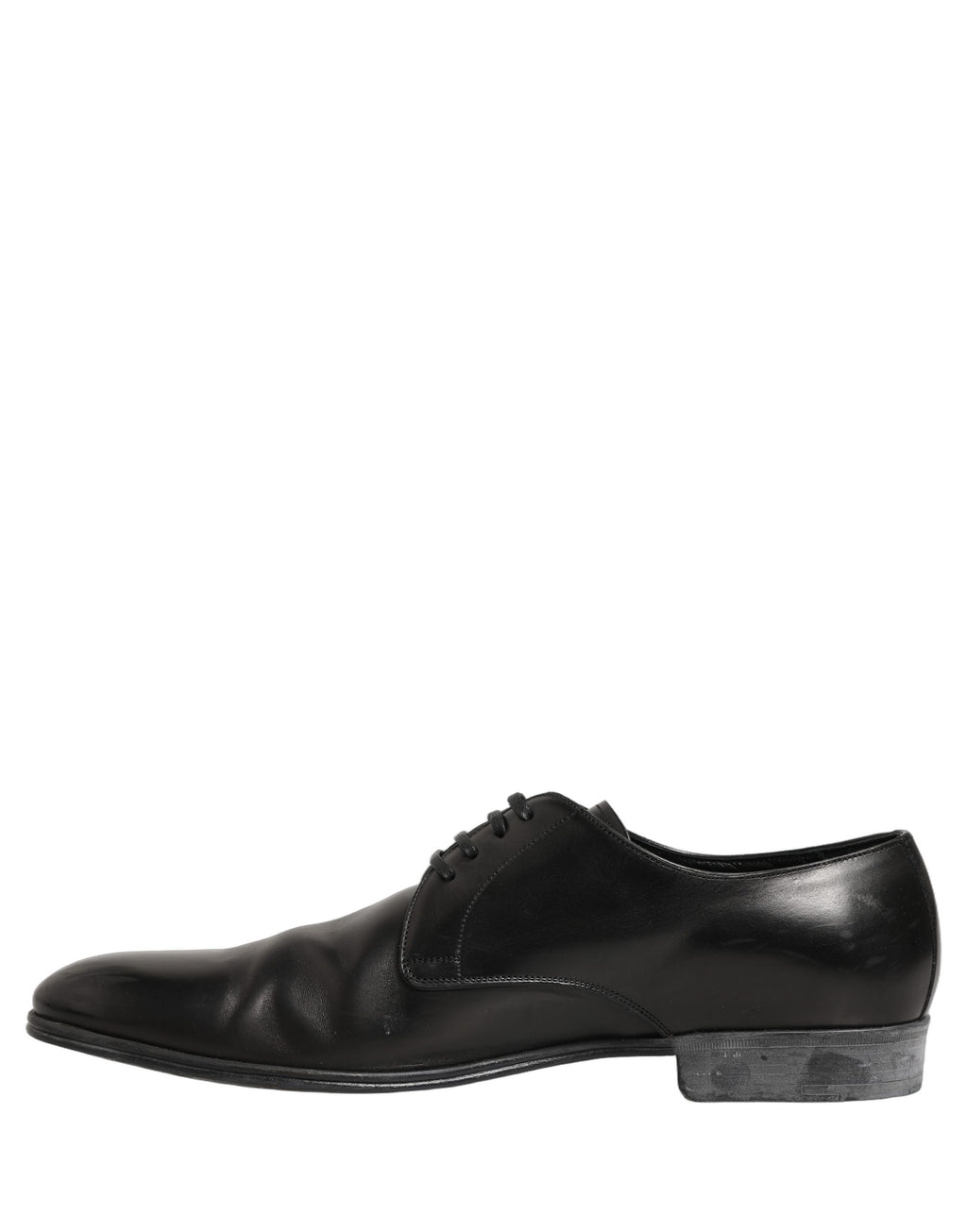 Chaussures Derby en cuir noir de Dolce & Gabbana avec laçage, élégantes et sophistiquées, pour un style moderne.