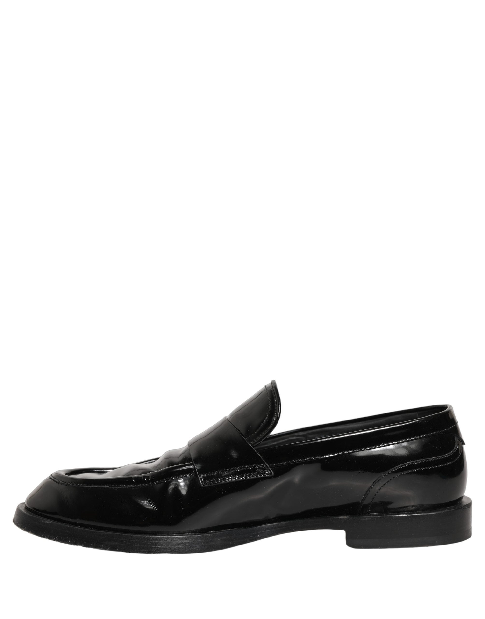 Chaussures Richelieu en cuir noir de luxe pour homme de Dolce & Gabbana, style formel et élégant
