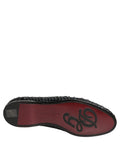 Chaussures mocassins Dolce & Gabbana en raphia tissé noir, slip-on élégants et confortables pour un style sophistiqué.