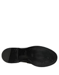 Chaussures mocassins formels en cuir noir de Dolce & Gabbana pour hommes, élégantes et sophistiquées.