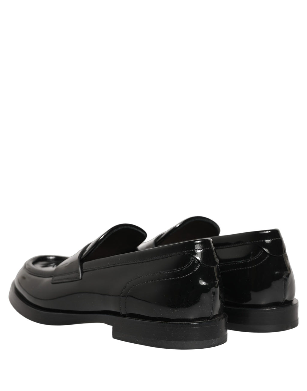 Chaussures Richelieu en cuir noir de luxe pour homme de Dolce & Gabbana, chaussures formelles élégantes et sophistiquées.