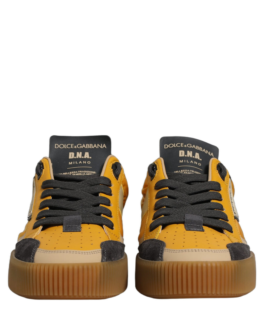 Chaussures sneakers basses Dolce & Gabbana Miami multicolores pour hommes, design moderne et coloré visible en image.