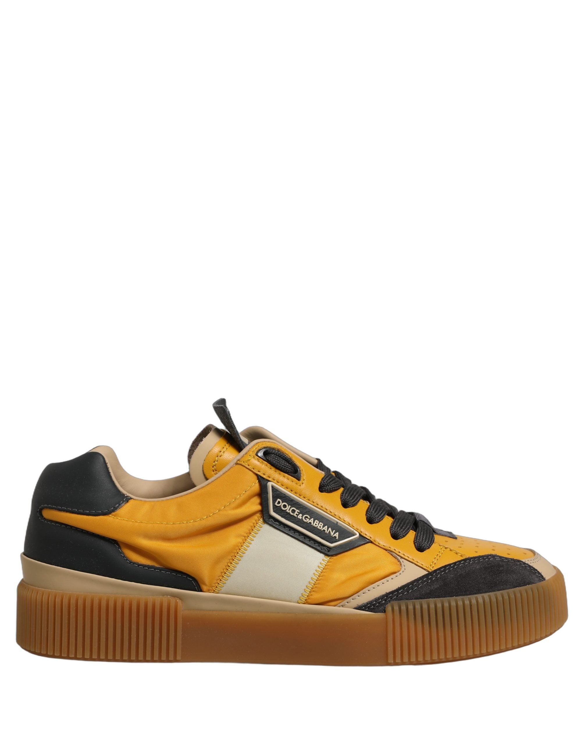 Chaussures sneakers basses Dolce & Gabbana Miami multicolores pour homme, design coloré et tendance, vue de face.