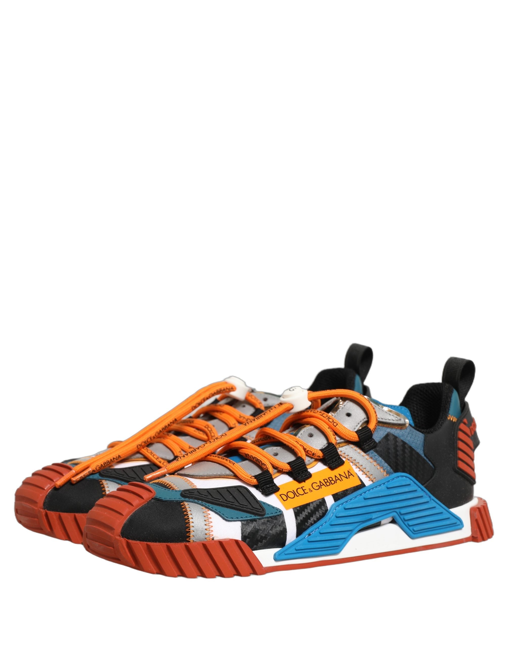 Chaussures sneakers basses multicolores Dolce & Gabbana NS1 pour hommes, design tendance et confort élégant visible en image.