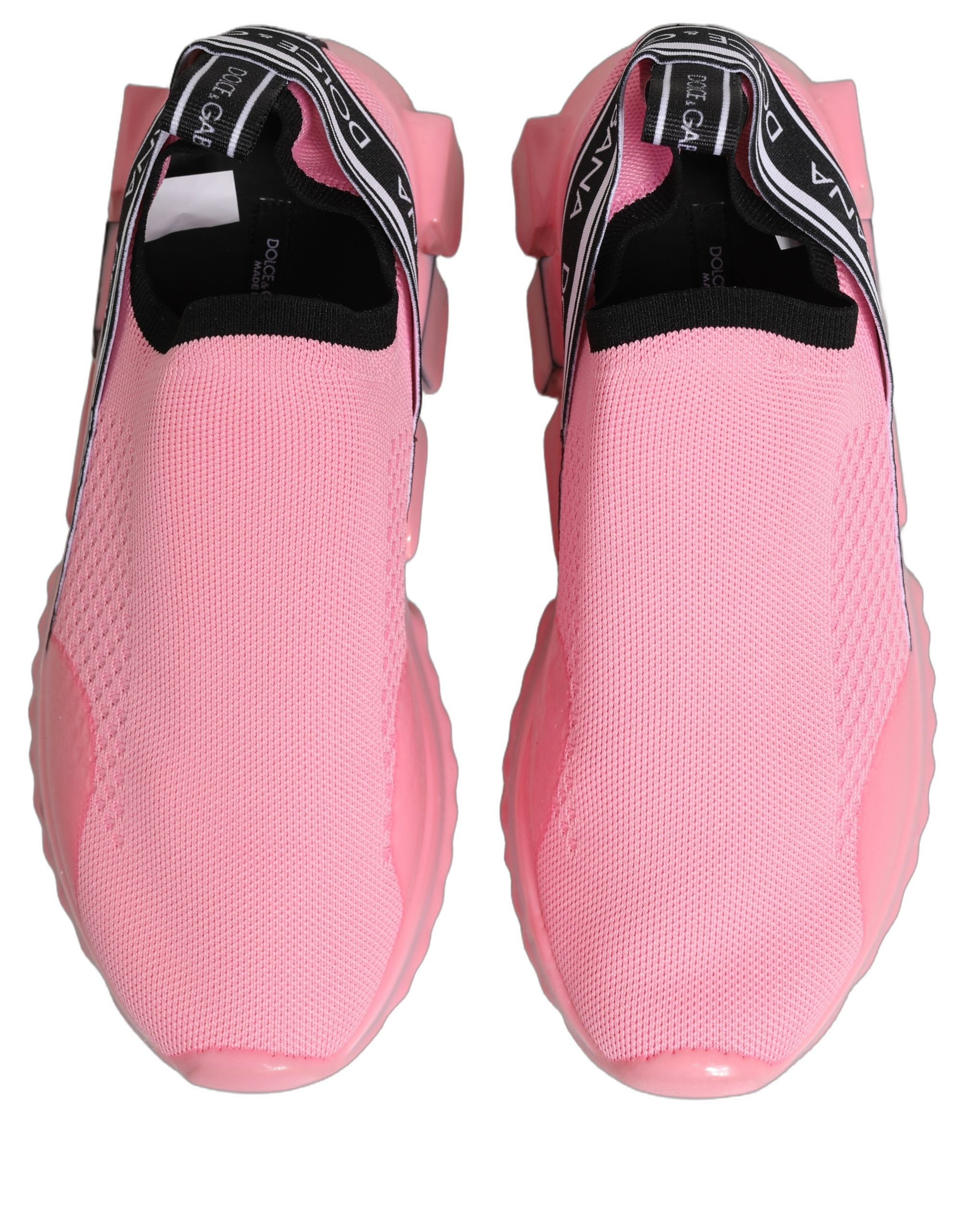Dolce & Gabbana Pink Slip-On Low Top Sorrento Sneakers