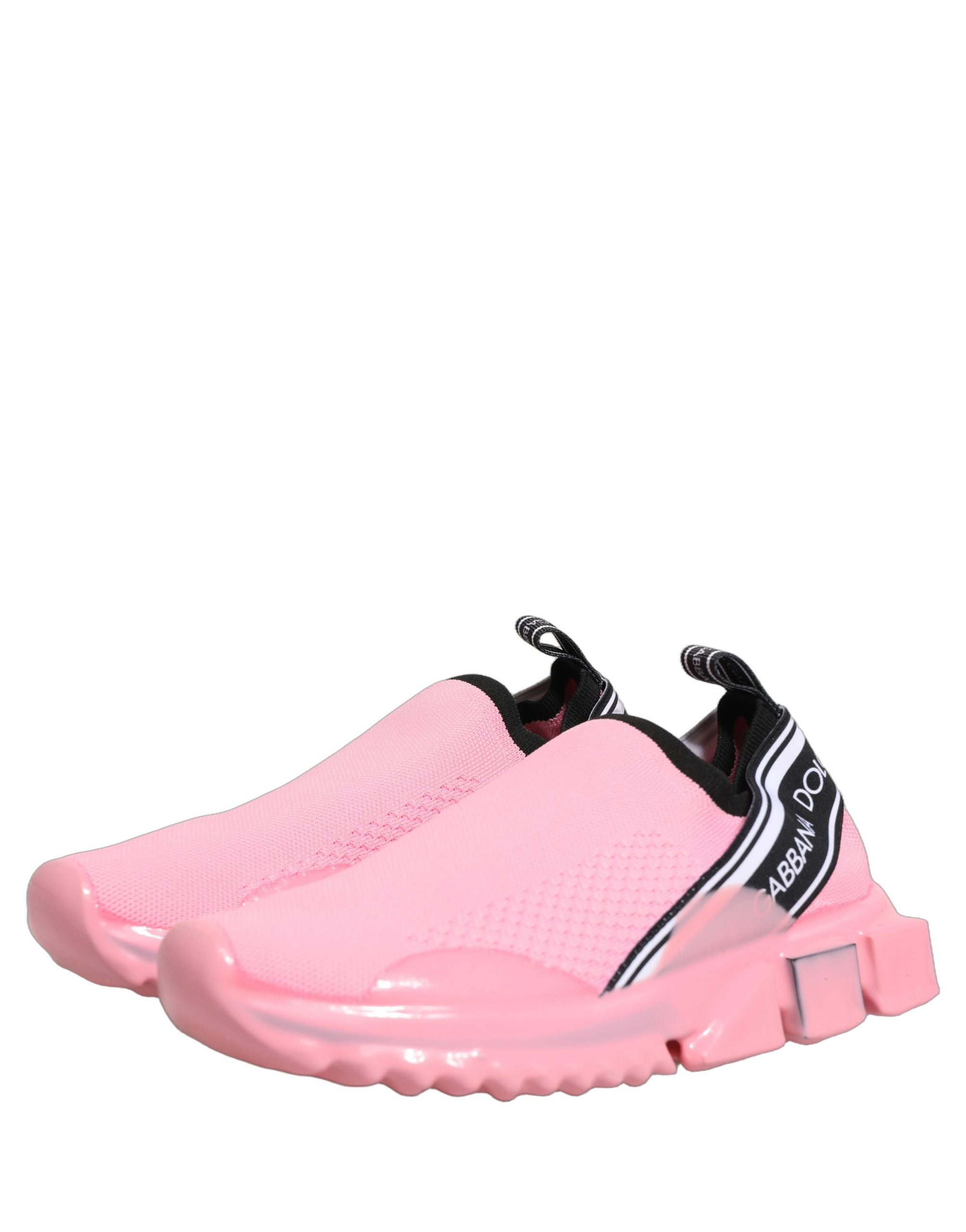Dolce & Gabbana Pink Slip-On Low Top Sorrento Sneakers