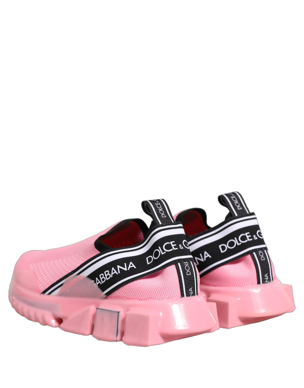 Chaussures sneakers basses Dolce & Gabbana Sorrento pink slip-on, chaussures à enfiler élégantes et confortables.