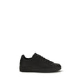 Dolce & Gabbana Schwarze Low-Top-Sneaker aus Kalbsleder Bos Taurus