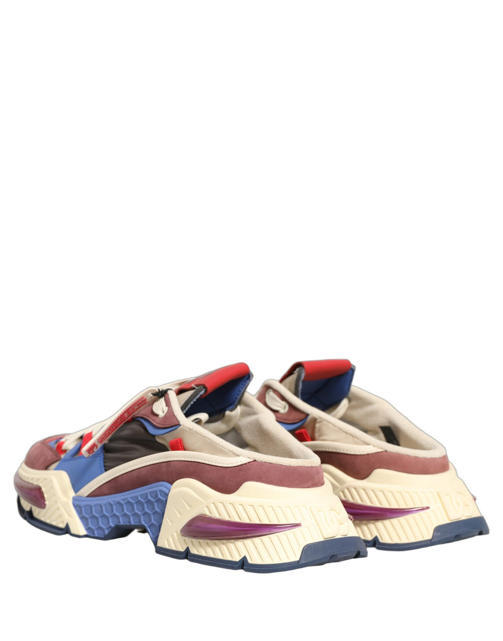 Chaussures sneakers basses Dolce & Gabbana Airmaster multicolores, style décontracté, vue de face.