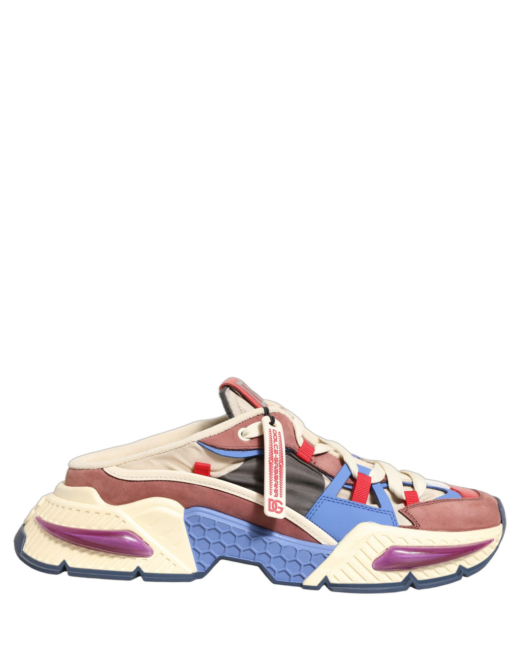 Chaussures sneakers basses Dolce & Gabbana Airmaster multicolores avec semelle blanche et design coloré.