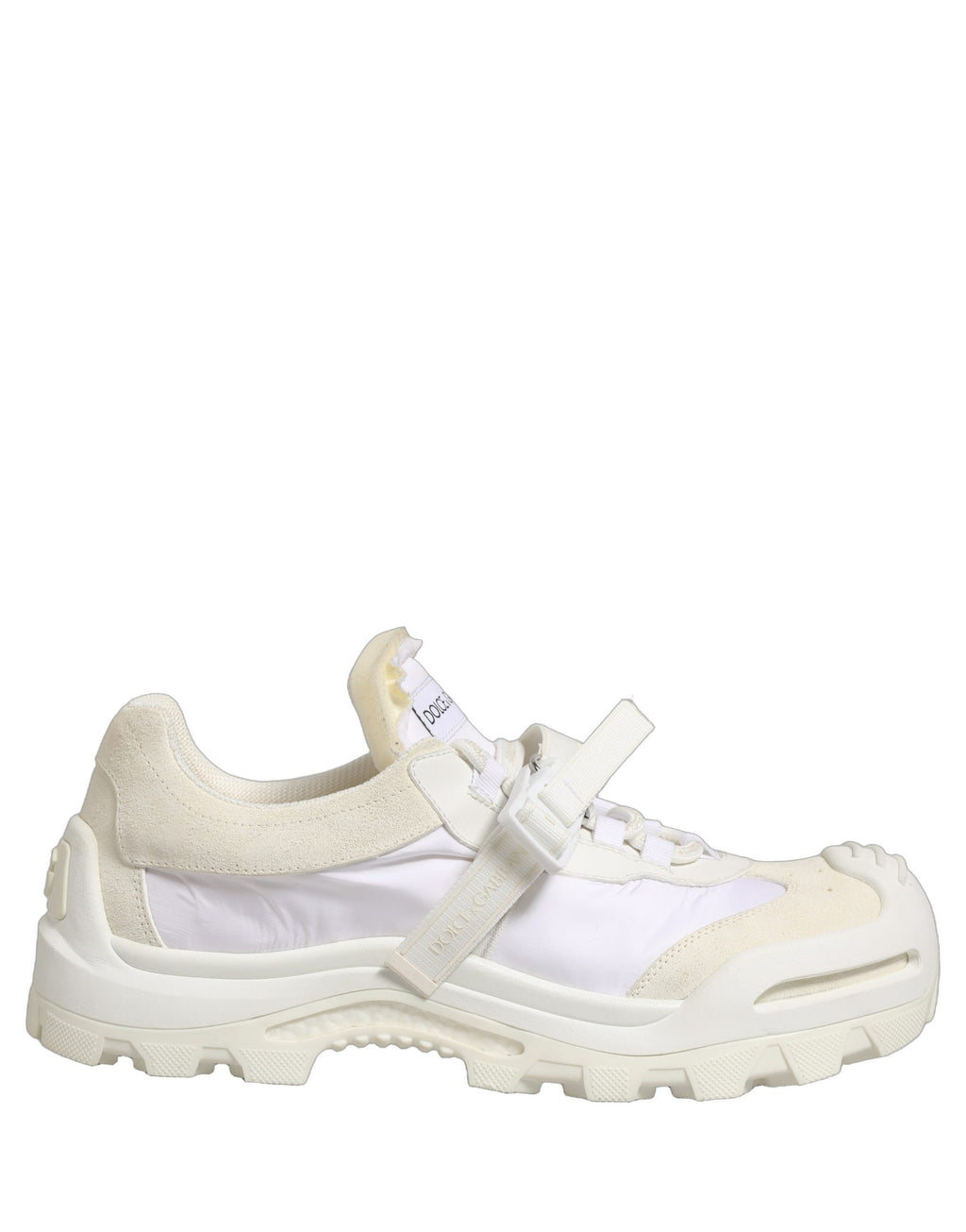 Chaussures basses blanches Dolce & Gabbana Airmaster avec panneaux pour homme, élégantes et modernes.