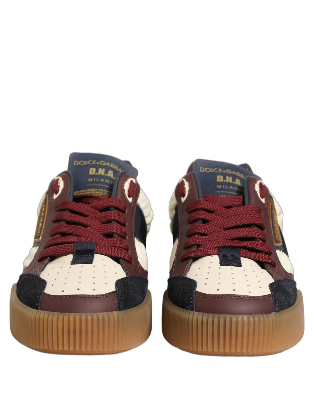 Chaussures sneakers basses pour homme Dolce & Gabbana Miami en cuir multicolore, style décontracté et coloré.