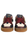 Chaussures sneakers basses pour homme Dolce & Gabbana Miami en cuir multicolore, style décontracté et coloré.