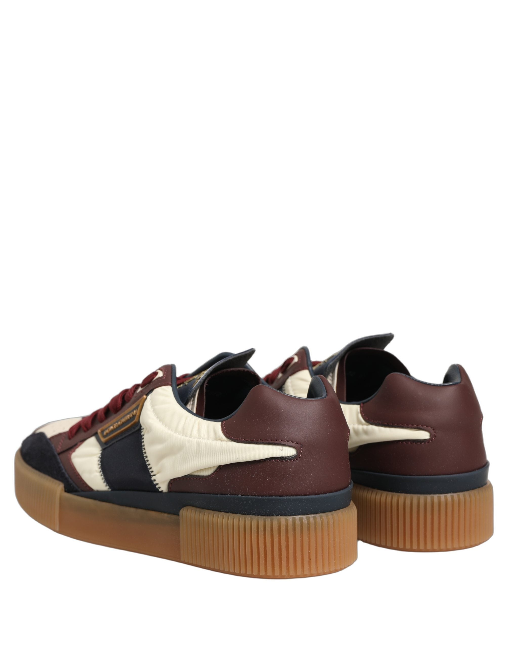 Chaussures sneakers basses pour homme Dolce & Gabbana Miami en cuir multicolore, style décontracté et moderne.