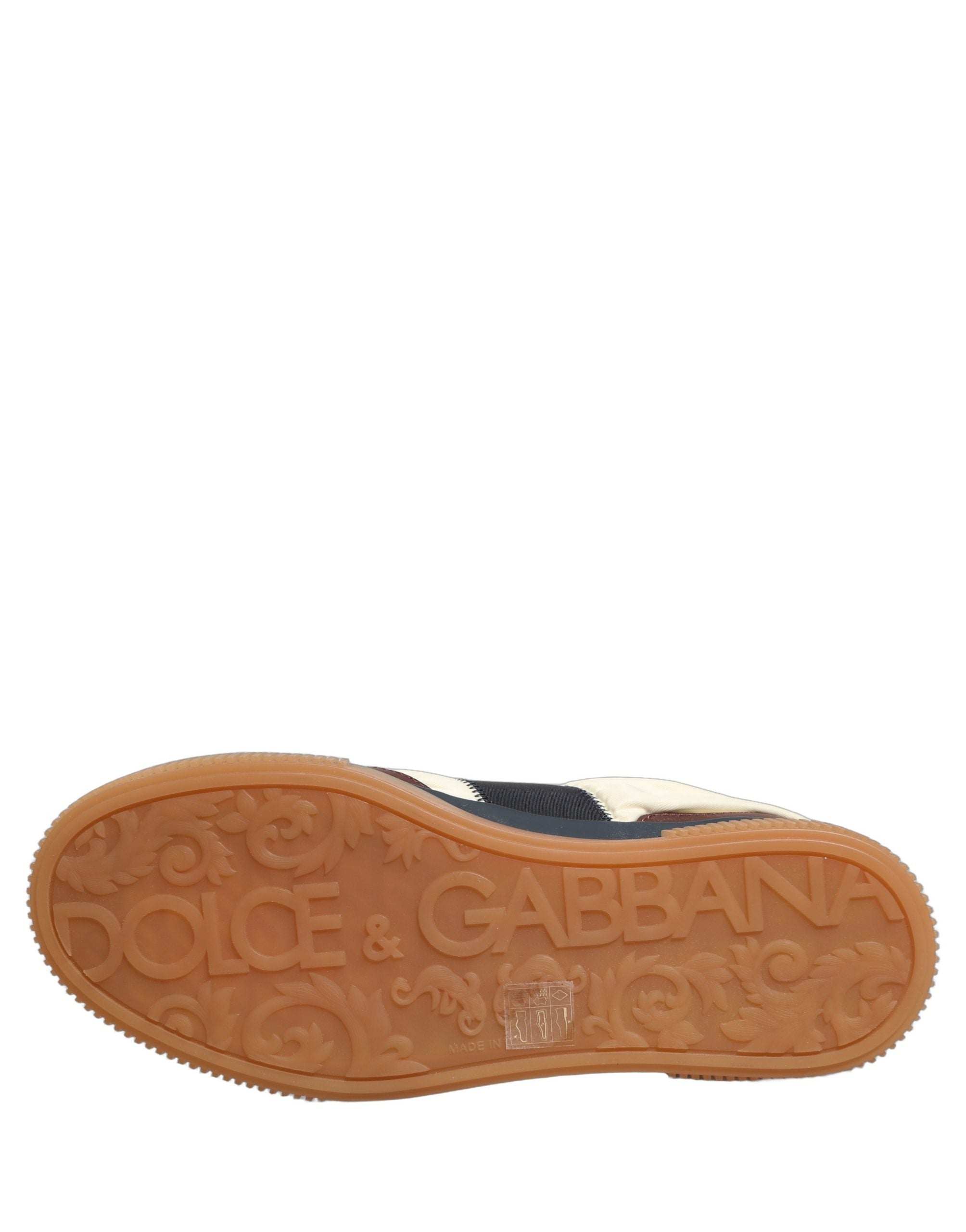 Chaussures basses pour homme Dolce & Gabbana Miami en cuir multicolore, sneakers de style décontracté.