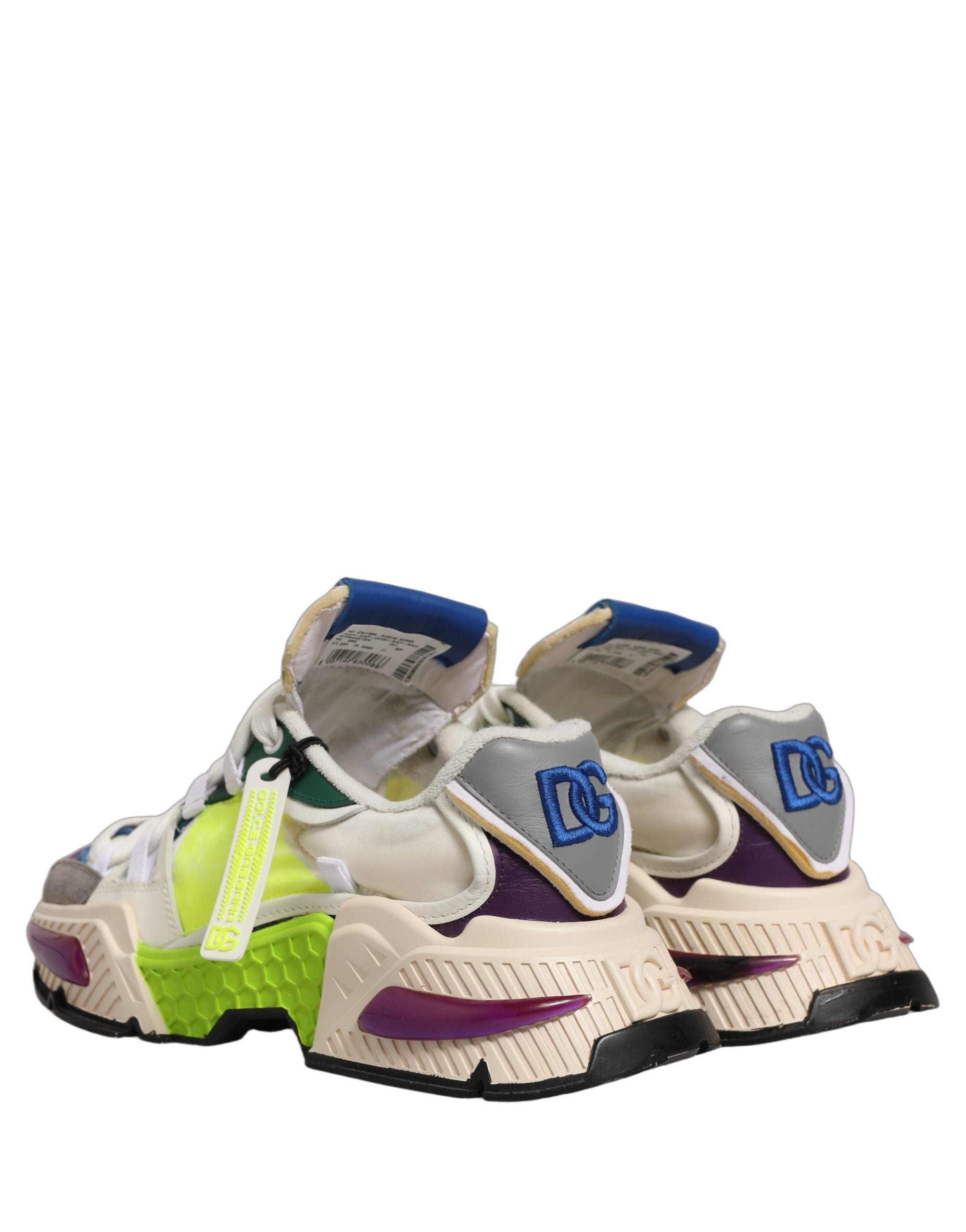 Chaussures basses multicolores Dolce & Gabbana Airmaster, baskets basses de style décontracté avec motifs colorés et design moderne.
