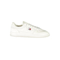 Sneaker homme en polyuréthane blanc de Tommy Hilfiger, style décontracté et moderne, visible sous tous les angles.