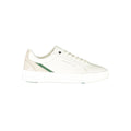 Sneakers en polyuréthane blanc Tommy Hilfiger pour homme, vue en détails, avec semelle blanche et design moderne.