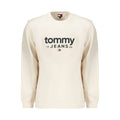 Sweatshirt blanc en coton pour homme de Tommy Hilfiger, col rond et logo discret sur la poitrine.