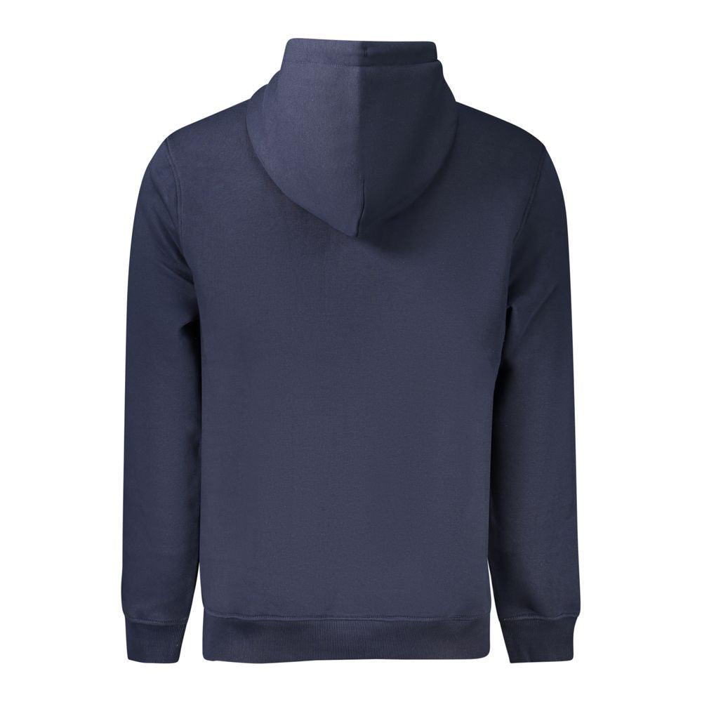 Sweatshirt en coton bleu pour homme de Tommy Hilfiger, avec logo emblématique sur la poitrine.
