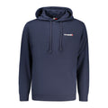 Sweat-shirt bleu en coton pour homme de Tommy Hilfiger, à col rond et logo visible sur la poitrine.