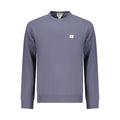 Sweatshirt pour homme Calvin Klein en coton bleu, coupe classique, logo discret sur la poitrine, tissu doux et confortable.