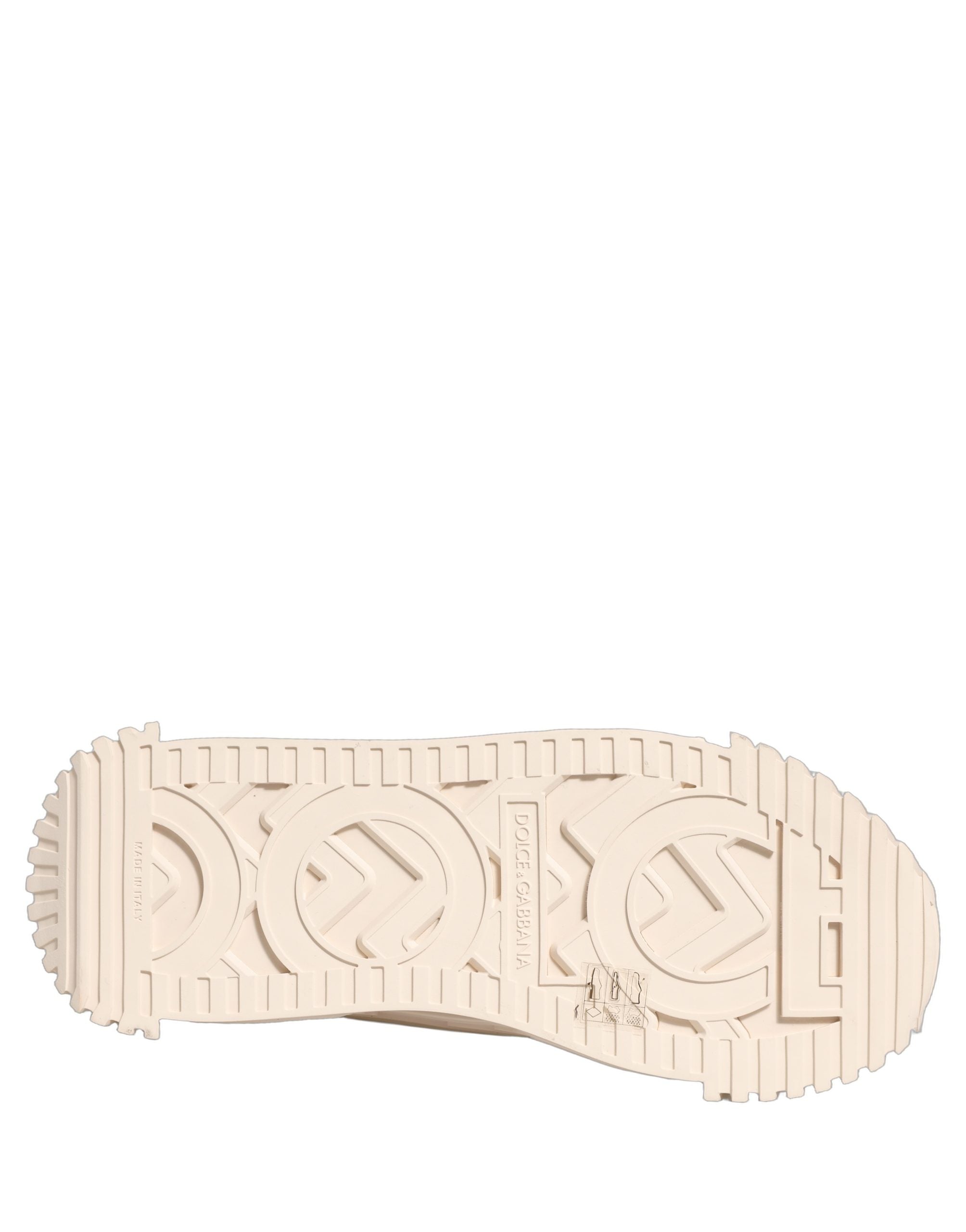 Chaussures de sport Dolce & Gabbana NS1 blanches en dentelle, baskets basses pour femme avec design élégant et sporty.