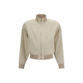 Gucci Bomberjacke aus beigefarbener Baumwolle