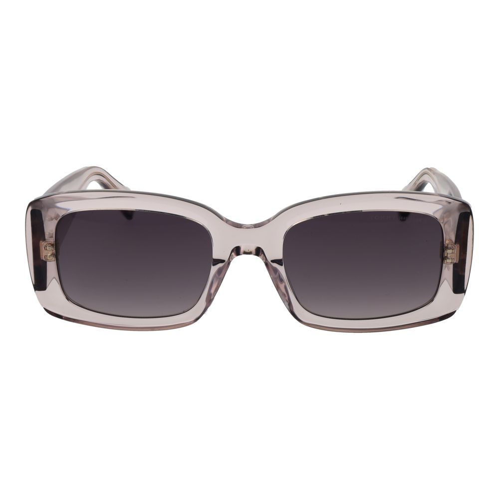 Lunettes de soleil Tommy Hilfiger en acétate gris, avec monture élégante et branches fines, pour un style sophistiqué.