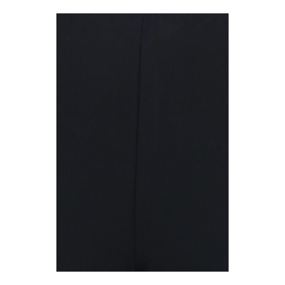 Pantalons évasés en viscose noire de Gucci, coupe fluide et élégante, détails modernes et style sophistiqué.