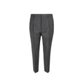 Pantalon en laine gris Prada pour homme, coupe classique et élégant, visible sur fond neutre.