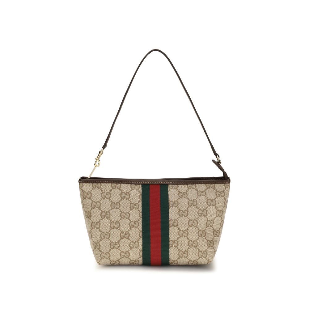 Gucci Beigefarbene Baumwollhandtasche