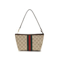 Gucci Beigefarbene Baumwollhandtasche