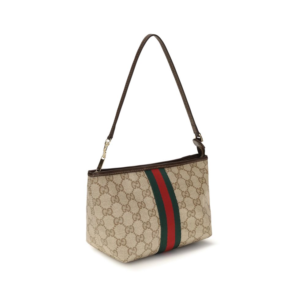 Gucci Beigefarbene Baumwollhandtasche
