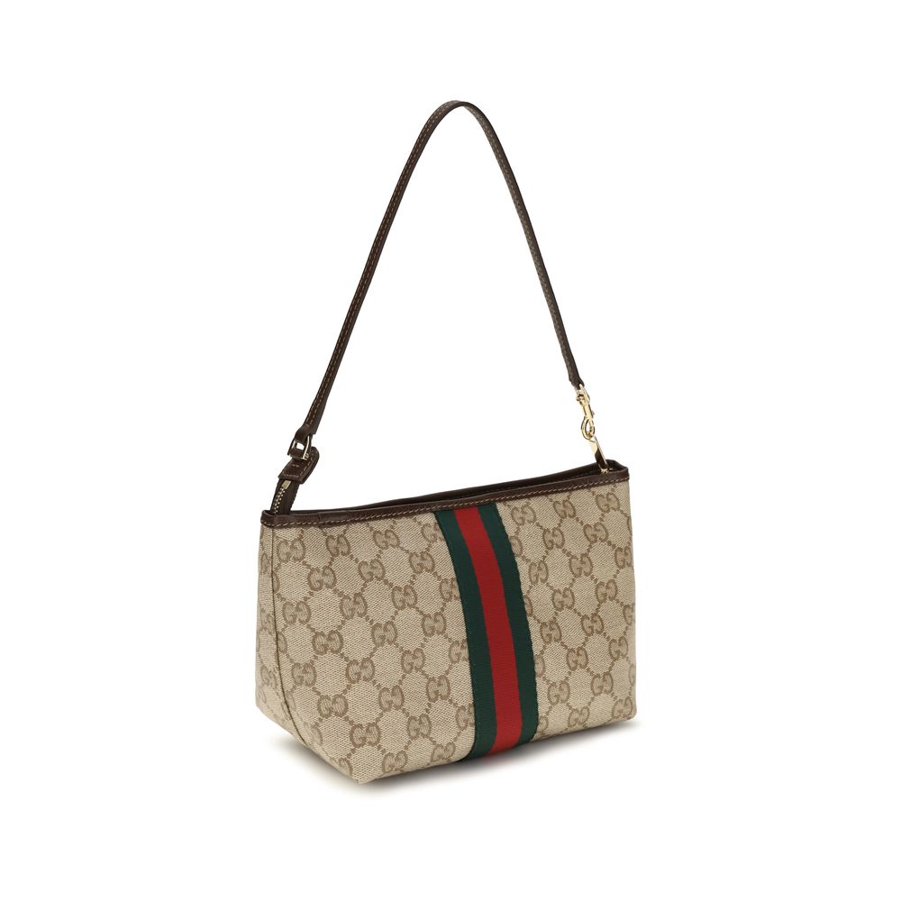 Gucci Beigefarbene Baumwollhandtasche