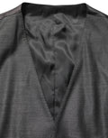Costume trois pièces gris Dolce & Gabbana MARTINI Slim Fit, costume formel élégant avec veste, pantalon et gilet.