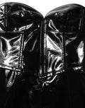 Dolce & Gabbana schwarzes Minikleid im Korsett-Stil aus Lackleder