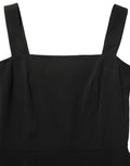 Robe midi noire en viscose stretch de Dolce & Gabbana, coupe ajustée et élégante, pour un style sophistiqué et moderne.
