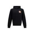 Sweatshirt en coton noir de la marque Amiri, veste décontractée avec logo discret, vue de face.