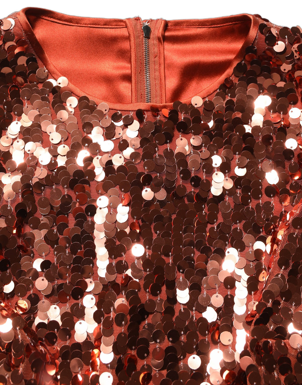 Blouse courte Dolce & Gabbana à sequins rouges, manches longues, crop top élégant pour femme.