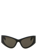 Lunettes de soleil noires Balenciaga en polyamide, avec monture élégante et design moderne, visibles en gros plan.