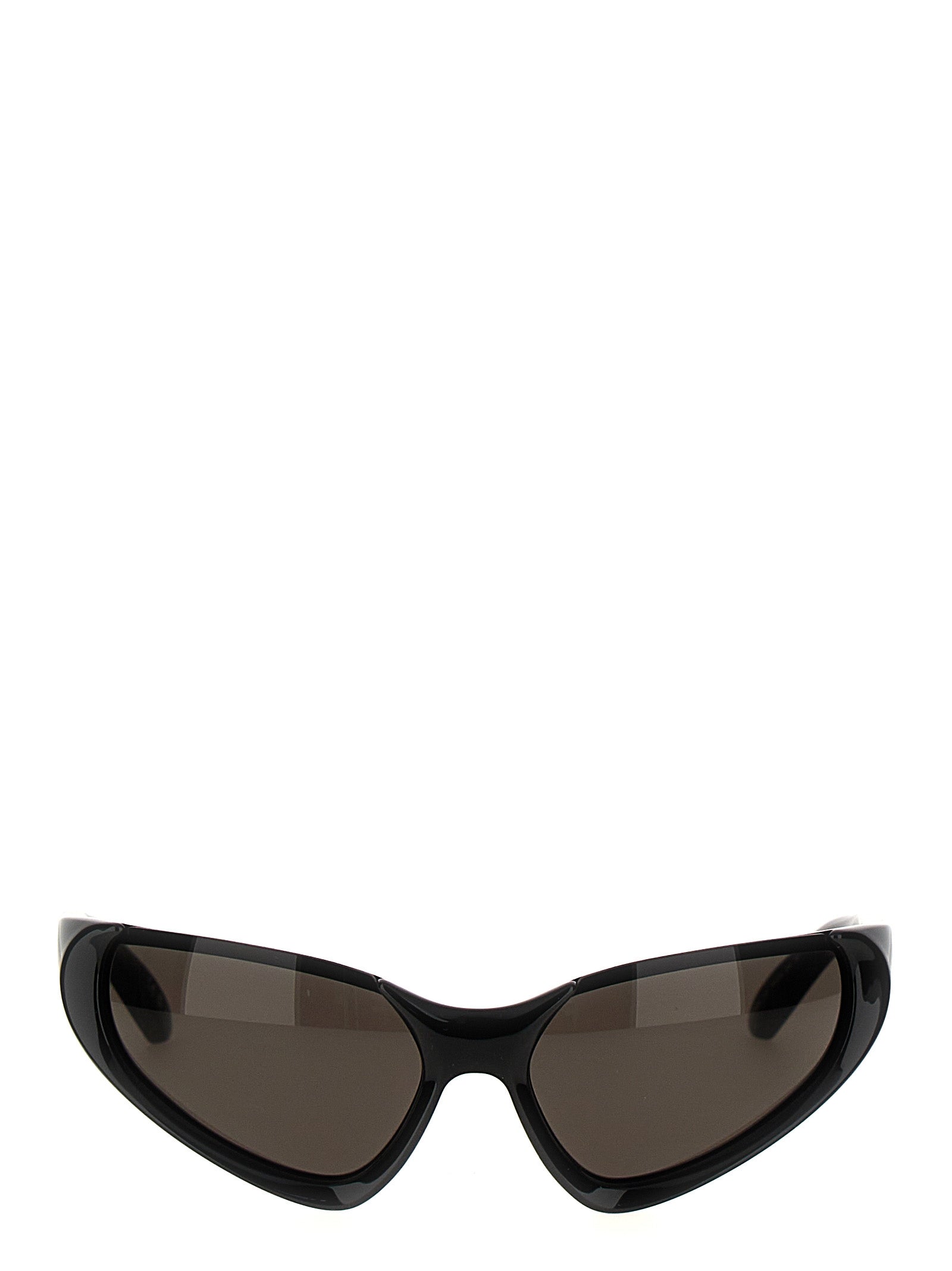 Lunettes de soleil noires en nylon Balenciaga avec monture élégante et design moderne.