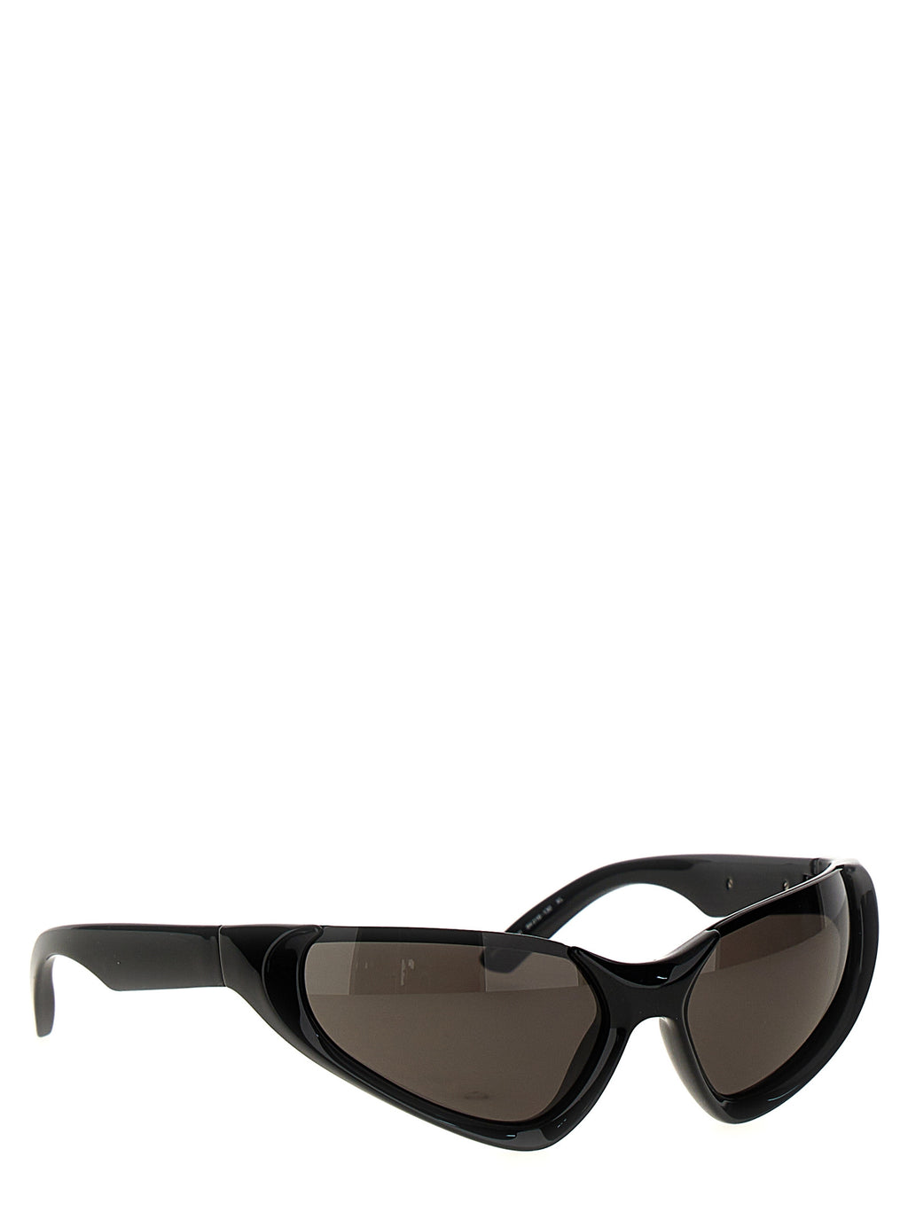 Lunettes de soleil noires en nylon Balenciaga, avec monture élégante et design moderne, visibles sur l'image.