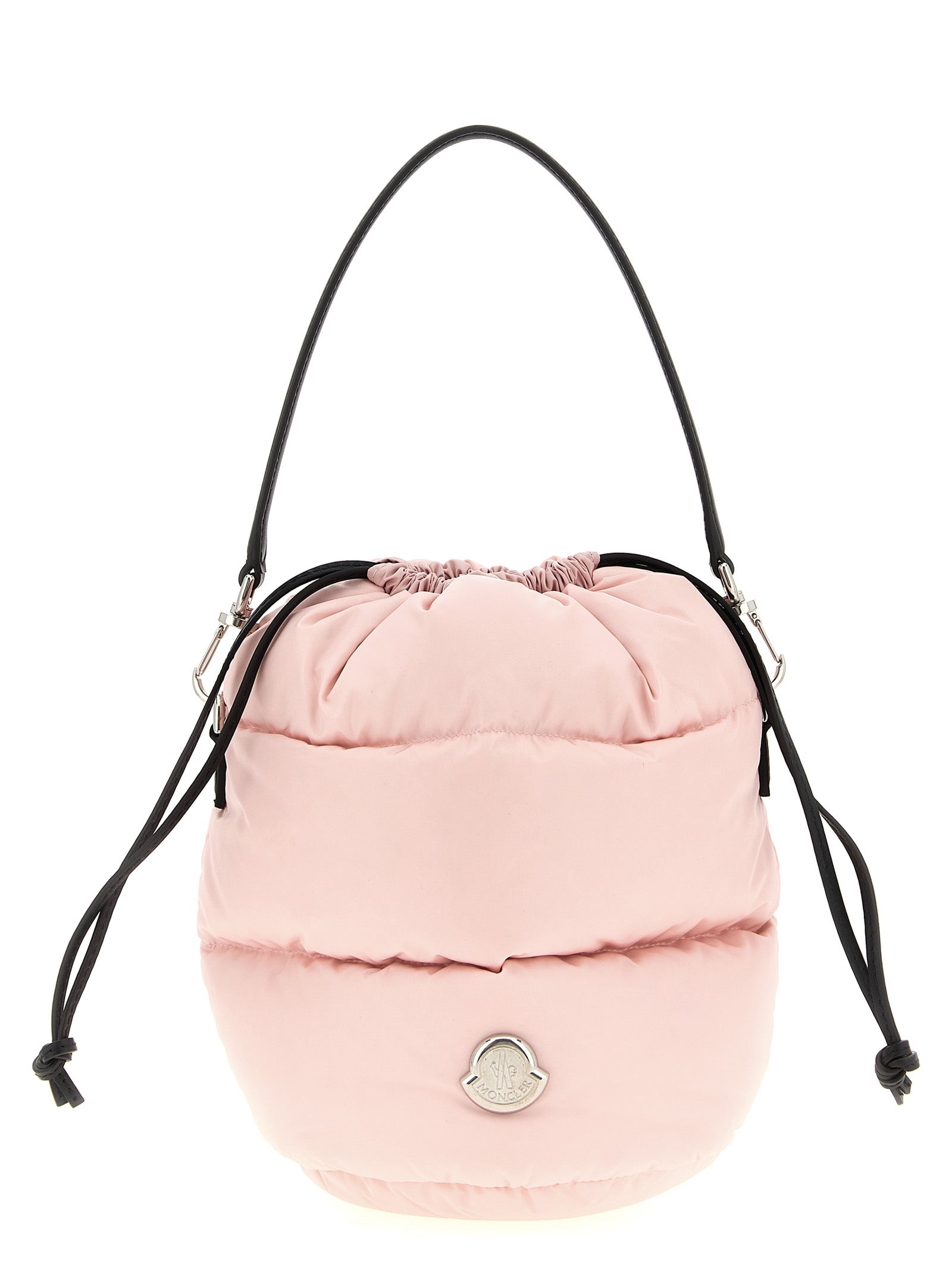 Sac à main Moncler en polyamide multicolore, léger et stylé, avec poignées pour un look moderne et pratique.